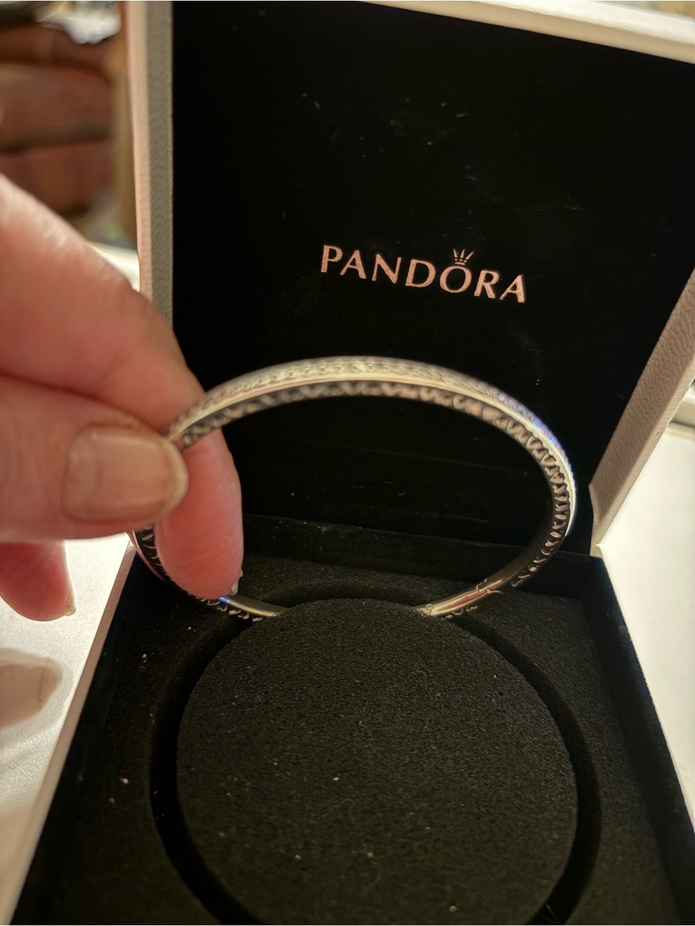 Pandora Radiant Hearts bracelet in blue and CZ silver bracelet size 3 - Picture 5 of 10